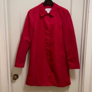 Liz Claiborne Red Raincoat M